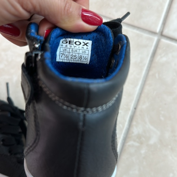 Geox kids booties high top sneakers sz 8.5 $75 - Picture 8 of 8